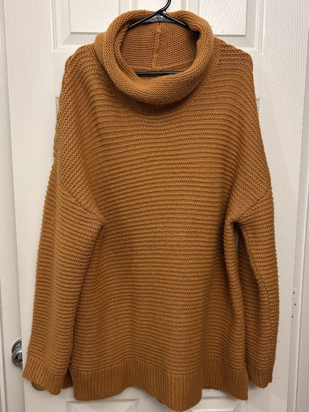 Mustard Yellow Oversized Turtle Neck Sweater